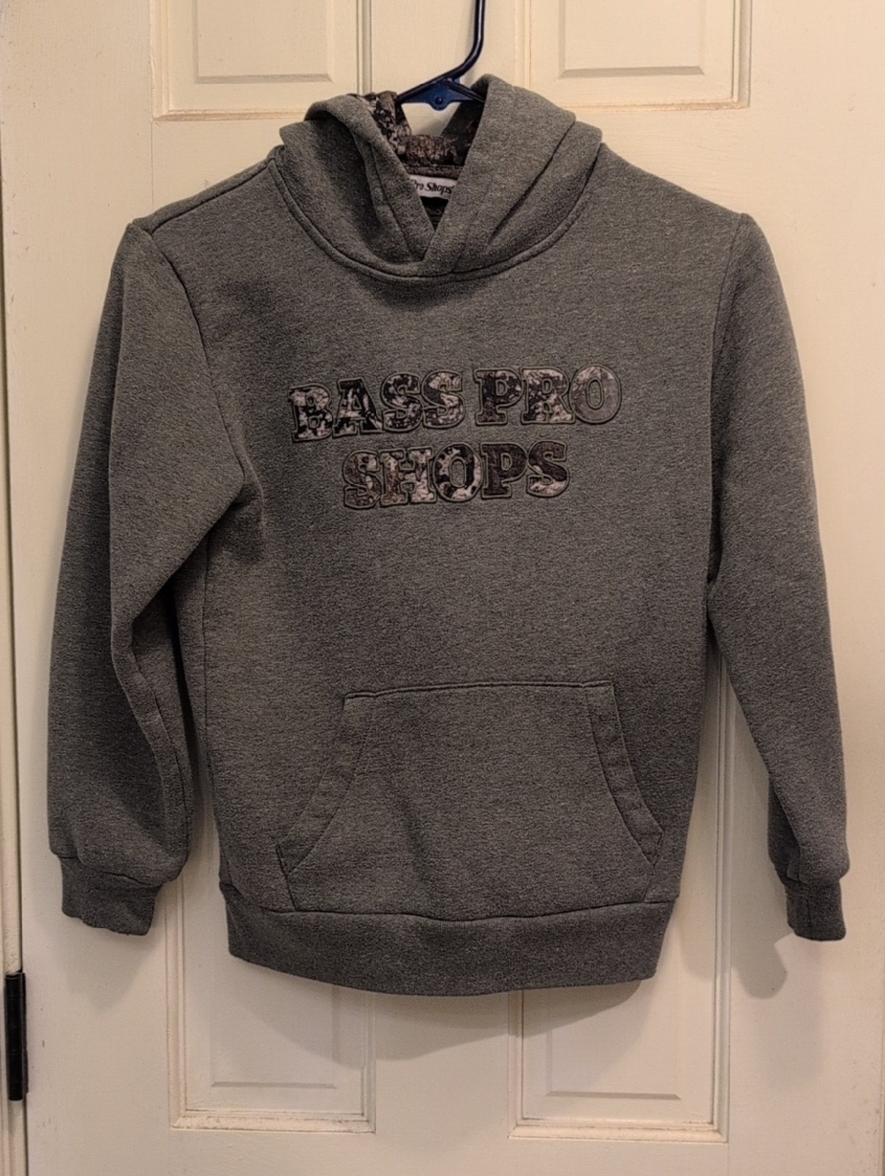 Bass Pro Shops Gray Kids Hooded Sweatshirt with Logo